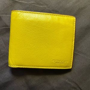 Coach Mustard Color Man’s Wallet